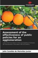 Assessment of the effectiveness of public policies for an agglomeration 6202458771 Book Cover