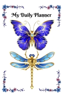 Blue and Gold Butterfly and Dragonfly Planner 1006002588 Book Cover