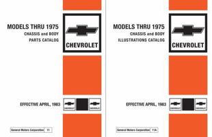 1968 - 1975 Chevrolet Car Parts & Illustrations Catalog Book Set By Detroit Iron 1791420095 Book Cover