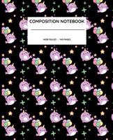 Composition Notebook: Unicorn of the Sea Narwhal Wide Ruled Composition Book 1083051423 Book Cover