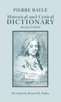 Dictionnaire Historique et Critique 0872201031 Book Cover