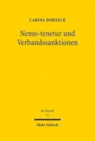 Nemo-Tenetur Und Verbandssanktionen 3161632583 Book Cover