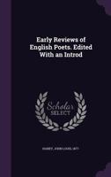 Early Reviews of English Poets 9354547818 Book Cover