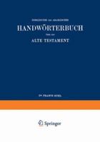 Wilhelm Gesenius' Hebr�isches Und Aram�isches Handw�rterbuch �ber Das Alte Testament (Classic Reprint) 101852407X Book Cover