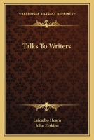 Talks to Writers 1278370447 Book Cover