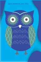 spiral notebook baby blue: Cute Notebook Journal Baby Shower, Perfect For New Parents Or Nannies.baby tracking notebook, baby gift notebook, 6x9 Dated and Lined Diary B088GGDP9Z Book Cover