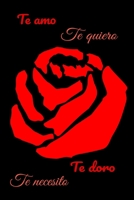 Te Amo Te Quiero, Flores San Valentin: Papel Rayado de 120 P?ginas , Cuaderno, Diario Personal, Citas Cuaderno, Anotador, Planificador , Mensaje de Amor, Mejores Libros : Regalo Perfecto de Aniversari 1653379278 Book Cover