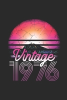 Vintage 1976: Blank Lined Notebook (6 x 9 - 120 pages) Birthday Themed Notebook for Daily Journal, Diary, and Gift 1704208491 Book Cover