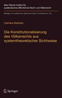 Die Konstitutionalisierung Des V�lkerrechts Aus Systemtheoretischer Sichtweise 3662568179 Book Cover