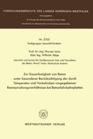 Zur Dauerfestigkeit Von Beton Unter Besonderer Berucksichtigung Der Durch Temperatur Und Verkehrslast Vorgegebenen Beanspruchungsverhaltnisse Bei Betonfahrbahnplatten 3531027026 Book Cover