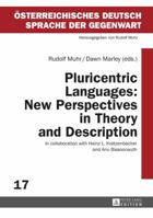 Pluricentric Languages: New Perspectives in Theory and Description (Österreichisches Deutsch – Sprache der Gegenwart Book 17) 3631664338 Book Cover