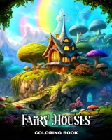 Fairy Houses Coloring Book: Whimsical Fairy Houses Coloring Pages for Adults and Teens B0CP49HZBD Book Cover
