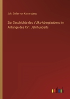 Zur Geschichte des Volks-Aberglaubens im Anfange des XVI. Jahrhunderts 3368440209 Book Cover