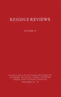 Residue Reviews, Volume 70 1461261996 Book Cover