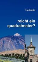 Reicht ein Quadratmeter? 3839148073 Book Cover