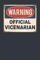 Warning Official Vicenarian 1794588477 Book Cover