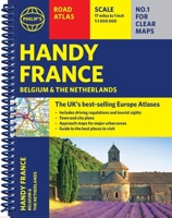 Philip's Handy Road Atlas France, Belgium and the Netherlands: Spiral A5 1849077045 Book Cover