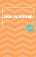 2020 Planner For Purse: January 2020 - December 2020 - Monthly Dated With Year At A Glance and Notes Pages (Gift Calendar) (Orange Chevron) 1711794759 Book Cover