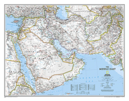 Afghanistan, Pakistan, and the Middle East Wall Map 0792281144 Book Cover