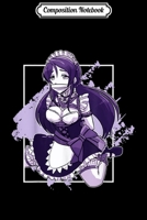 Composition Notebook: Waifu Material Anime Maid Journal/Notebook Blank Lined Ruled 6x9 100 Pages 1709882611 Book Cover