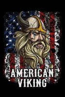 American Viking: Norse Notebook Journal American Flag 6x9 1793222878 Book Cover