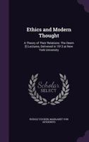 Ethics and Modern Thought 1492891754 Book Cover