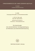 Die Auswirkungen Einer Uberbetrieblichen Vermogensbeteiligung Auf Aktienwert Und Unternehmensfinanzierung 3531029061 Book Cover