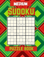 Sudoku puzzle Book: Medium Large Print Sudoku Puzzles games Book for Adults with Solutions: Perfect Present for Christmas cards, Easter, h B08CWM8SRK Book Cover