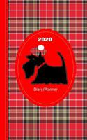 Scottish Tartan Terrier Dog: Diary Weekly January to December 1076230660 Book Cover