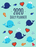 Baby Whale Planner 2020: For All Your Weekly Appointments! Cool 12 Months Daily Planner with Ocean Fish Marine Life Large Turquoise Agenda Organizer with 2020 Calendar January - December Beautiful Yea 171051468X Book Cover