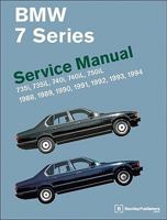 BMW 7 Series (E32) Service Manual: 735i, 735iL, 740i, 740iL, 750iL: 1988, 1989, 1990, 1991, 1992, 1993, 1994 0837616190 Book Cover