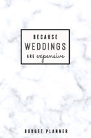 Because Weddings Are Expensive: Budget Planner: Monthly Undated Marble Expense Tracker 1697463509 Book Cover