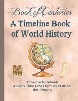 Book of Centuries A Timeline book of World History Timeline Notebook A Blank Time Line from 5000 BC to the Present 1082011614 Book Cover
