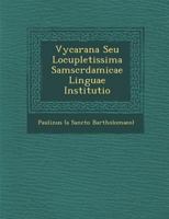 Vy Carana Seu Locupletissima Samscrdamicae Linguae Institutio 1288081162 Book Cover