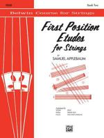 First Position Etudes for Strings: Cello 0769232183 Book Cover
