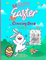 Happy Easter Coloring Book For Kids: A Fun Easter Coloring Pages With Cute Illustrations Of Bunny, Easter Egg, And More! B09TFF77F8 Book Cover