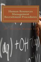 Human Resources Management Recruitment Procedures 1494423219 Book Cover