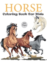 Horse Coloring Book For Kids: Horse coloring book for kids, many cute and lovingly designed horse illustrations for girls and boys aged 2-4.4-8 Wond B0915Q94DV Book Cover