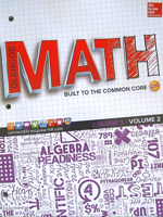 Glencoe Math, Course 3, Student Edition, Volume 2 0021454256 Book Cover