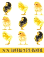 2025 Weekly Planner: Cute yellow chicks 2020 organizer journal calendar gift for women men gifts goal planning notebook business gift busy mom organizer 167210128X Book Cover
