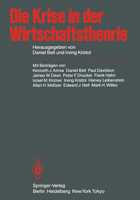 Die Krise in Der Wirtschaftstheorie 3540130810 Book Cover