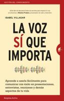 La voz si que importa 8492921951 Book Cover