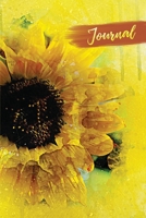 Watercolor Sunflower Journal: Stylish 6x9 College Ruled Notebook 1698263627 Book Cover