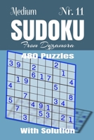 Medium Sudoku Nr.11: 480 puzzles with solution 1695771184 Book Cover