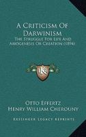 Criticism Of Darwinism 1248632893 Book Cover