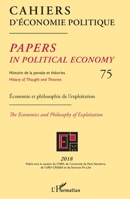 Cahiers d'économie politique 75: Economie et philosophie de l'exploitation (French Edition) 2343165092 Book Cover