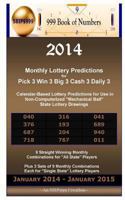 2014 Monthly Lottery Predictions for Pick 3 Win 3 Big 3 Cash 3 Daily 3: Calendar-Based Lottery Predictions for Use in Non-Computerized Mechanical Ball State Lottery Drawings 1494453681 Book Cover