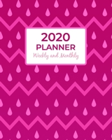 2020 Planner Weekly and Monthly: Calendar View Organizer Agenda With Inspirational Motivational Positive Affirmation Quotes / Jan 2020 to Dec 2020 / Pretty Pink Zigzag Cover 1676382887 Book Cover