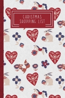 Christmas Shopping List: Family Gift Tracker - Scandinavian Hearts 1689279885 Book Cover