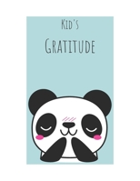 Kid's Gratitude: Mindfulness and Happiness Journal - Activities Education and Learning Fun (110 pages, 8.5 x 11) Cute Panda Cover 1655596330 Book Cover